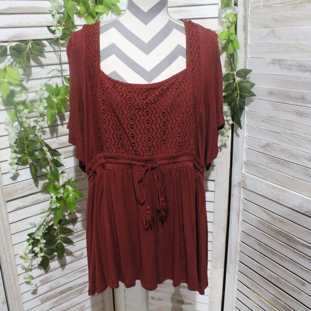 torrid rust tunic top (1477)
